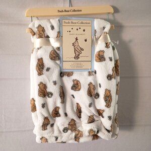 Winnie the Pooh Bear Collection Baby Blanket 40x30 Brand New with Hanger